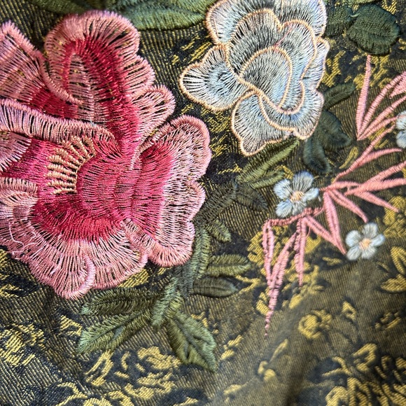 Myyou tunic vest zip up front embroidered flowers. Original with zip hood - Picture 2 of 10